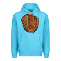 Ocean Blue baseball glove Premium Hoodie - BarkalooDesign