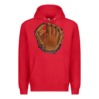Red baseball glove Premium Hoodie - BarkalooDesign