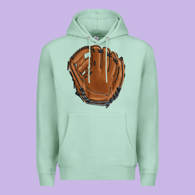 Baseball Glove Premium Hoodie Designed By Barkaloodesign