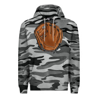 Slate Camo baseball glove Premium Hoodie - BarkalooDesign
