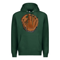 Sports Green baseball glove Premium Hoodie - BarkalooDesign