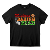 Black christmas baking team Heavy Core Tee - FaDigitalArtStudio