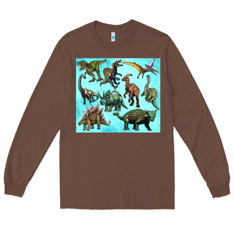 Dinosaurs Tumbler Long Sleeve Tee by Artiststas | Teevron