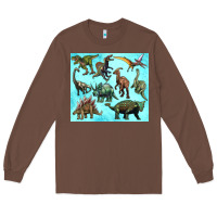 Chestnut dinosaurs tumbler Long Sleeve Tee - Artiststas
