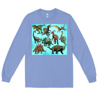Colony Blue dinosaurs tumbler Long Sleeve Tee - Artiststas
