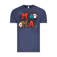 Vintage Denim leopard baseball mama Mother's Day Vintage Tee - LillyAllenDesigns