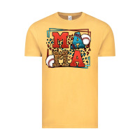 Vintage Mustard leopard baseball mama Mother's Day Vintage Tee - LillyAllenDesigns
