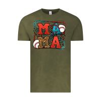 Vintage Olive leopard baseball mama Mother's Day Vintage Tee - LillyAllenDesigns