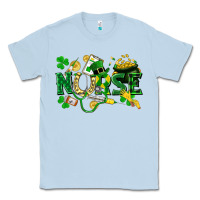 Dusty Blue nurse st patrick Classic Tee - FaDigitalArtStudio