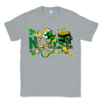 Heather Grey nurse st patrick Classic Tee - FaDigitalArtStudio