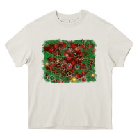 Cream christmas background Heavy Core Tee - RanaPortraitStore
