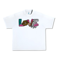 White Love More Urban Heavy Tee - SublimationCraftShop