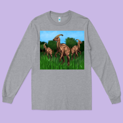 Parasaurolophus Long Sleeve Tee Designed By Artiststas