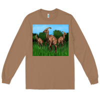 Toasted Coconut parasaurolophus Long Sleeve Tee - Artiststas