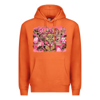 Carrot pink camouflage bunny background Premium Hoodie - BarkalooDesign