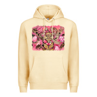 Pina Colada pink camouflage bunny background Premium Hoodie - BarkalooDesign