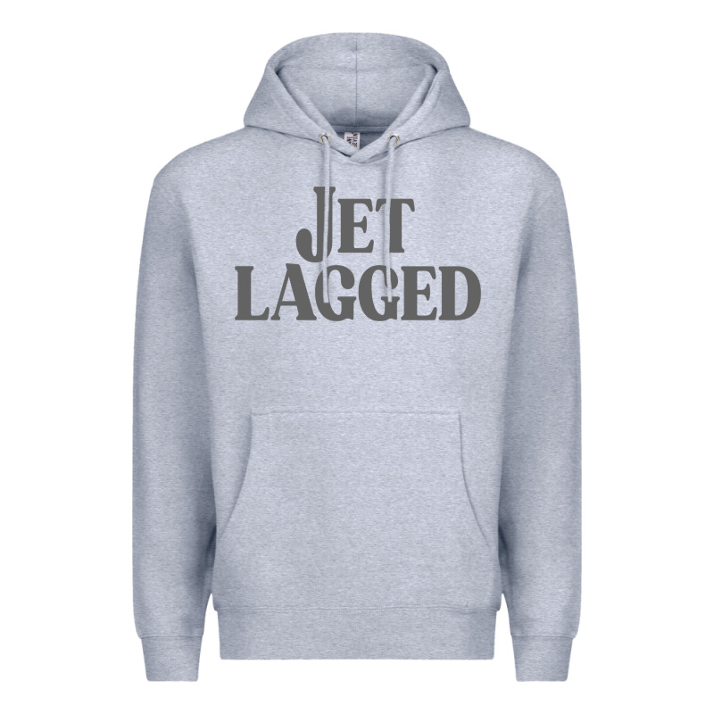 Jet Lagged Cute World Traveler & Funny Vacation Pullover Hoodie Premium Hoodie by linhVisuals | Teevron