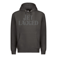 Smoke jet lagged cute world traveler & funny vacation pullover hoodie Premium Hoodie - linhVisuals