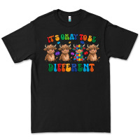 Black Its Okay To Be Different Premium Tee - CowhideDigitalArt