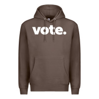 Coffee vote   election voting political long sleeve t shirt Premium Hoodie - linhVisuals