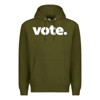 Army Green vote   election voting political long sleeve t shirt Premium Hoodie - linhVisuals