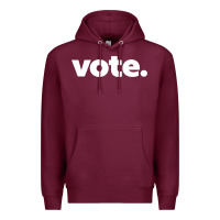 Burgundy vote   election voting political long sleeve t shirt Premium Hoodie - linhVisuals