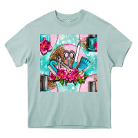 Arona nail tools and polish with flowers and tooled leather seamless pattern Heavy Core Tee - BundleAndBundleShop