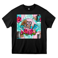 Black nail tools and polish with flowers and tooled leather seamless pattern Heavy Core Tee - BundleAndBundleShop