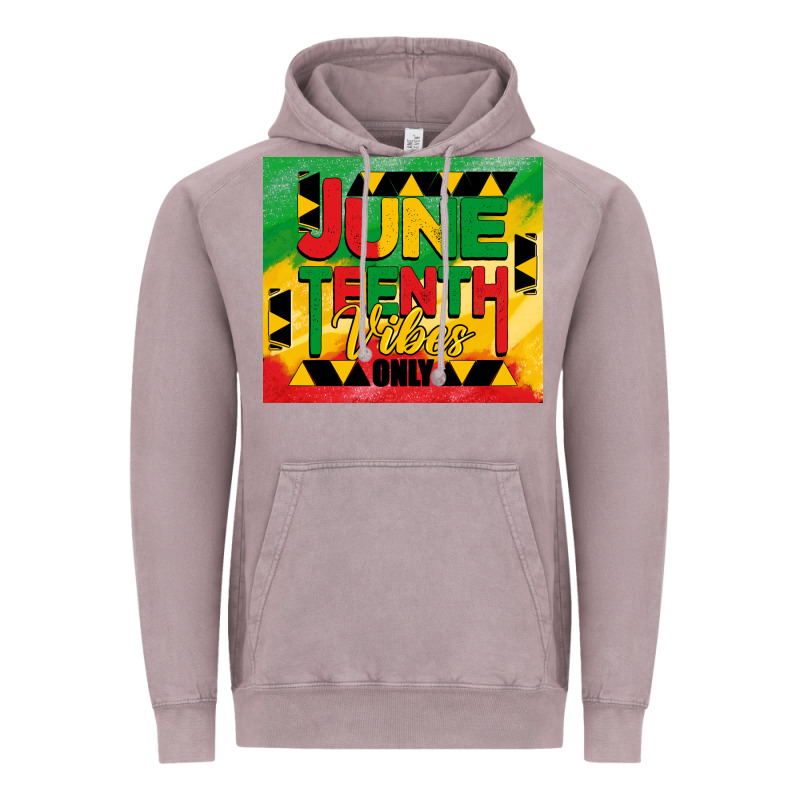 Juneteenth Vibes Only Tumbler Vintage Hoodie by BarkalooDesign | Teevron