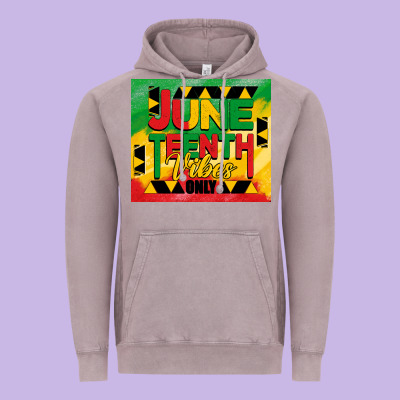 Juneteenth Vibes Only Tumbler Vintage Hoodie Designed By Barkaloodesign