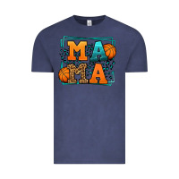 Vintage Denim leopard basketball mama Mother's Day Vintage Tee - LillyAllenDesigns