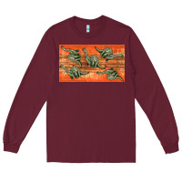 Burgundy dinosaur brontosaurus sippy cup Long Sleeve Tee - Artiststas