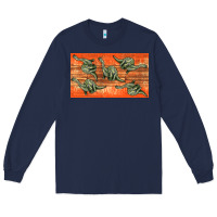 Navy dinosaur brontosaurus sippy cup Long Sleeve Tee - Artiststas