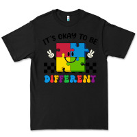 Black It's Okay To Be Different Premium Tee - CowhideDigitalArt