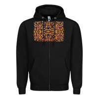 Black leopard glitter background Zipper Hoodie - RanaPortraitStore