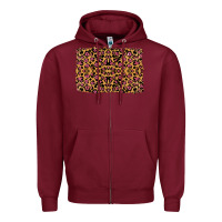 Burgundy leopard glitter background Zipper Hoodie - RanaPortraitStore