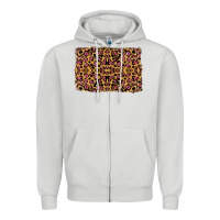 Dove Grey leopard glitter background Zipper Hoodie - RanaPortraitStore