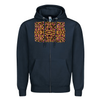 Navy leopard glitter background Zipper Hoodie - RanaPortraitStore