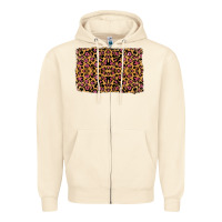Sandshell leopard glitter background Zipper Hoodie - RanaPortraitStore