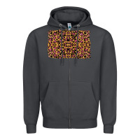 Smoke leopard glitter background Zipper Hoodie - RanaPortraitStore