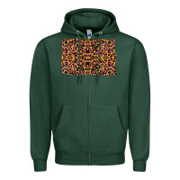 Sports Green leopard glitter background Zipper Hoodie - RanaPortraitStore