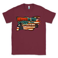 Burgundy Memorial Day honor and remember Classic Tee - FaDigitalArtStudio