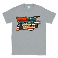 Heather Grey Memorial Day honor and remember Classic Tee - FaDigitalArtStudio