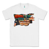 White Memorial Day honor and remember Classic Tee - FaDigitalArtStudio