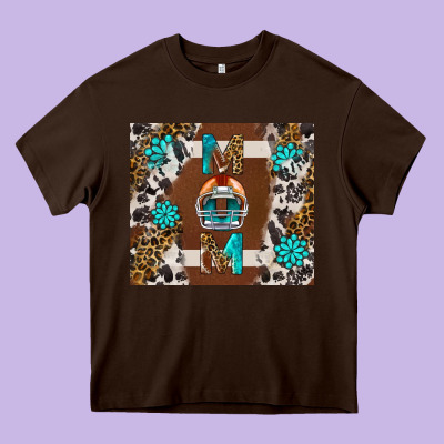 American Football Mom Tumbler Heavy Core Tee Designed By Bundleandbundleshop