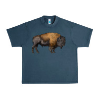 Midnight Navy american bison body Urban Heavy Tee - RanaPortraitStore