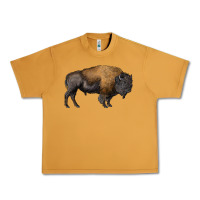 Peanut Butter american bison body Urban Heavy Tee - RanaPortraitStore