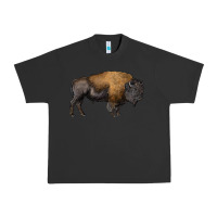 Pigment Black american bison body Urban Heavy Tee - RanaPortraitStore
