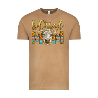 Vintage Camel Western Blessed Mom Charolais Bull Mother's Day Vintage Tee - LillyAllenDesigns