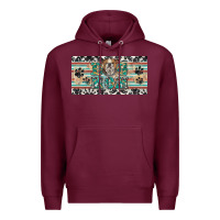 Burgundy dog mom english bulldog license plate template Premium Hoodie - BarkalooDesign